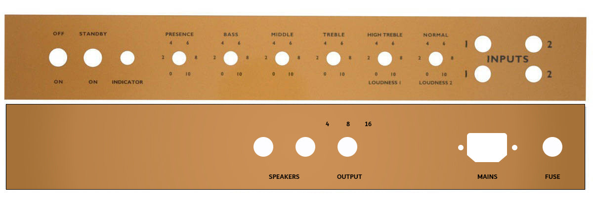 Custom Guitar Amplifier Faceplates